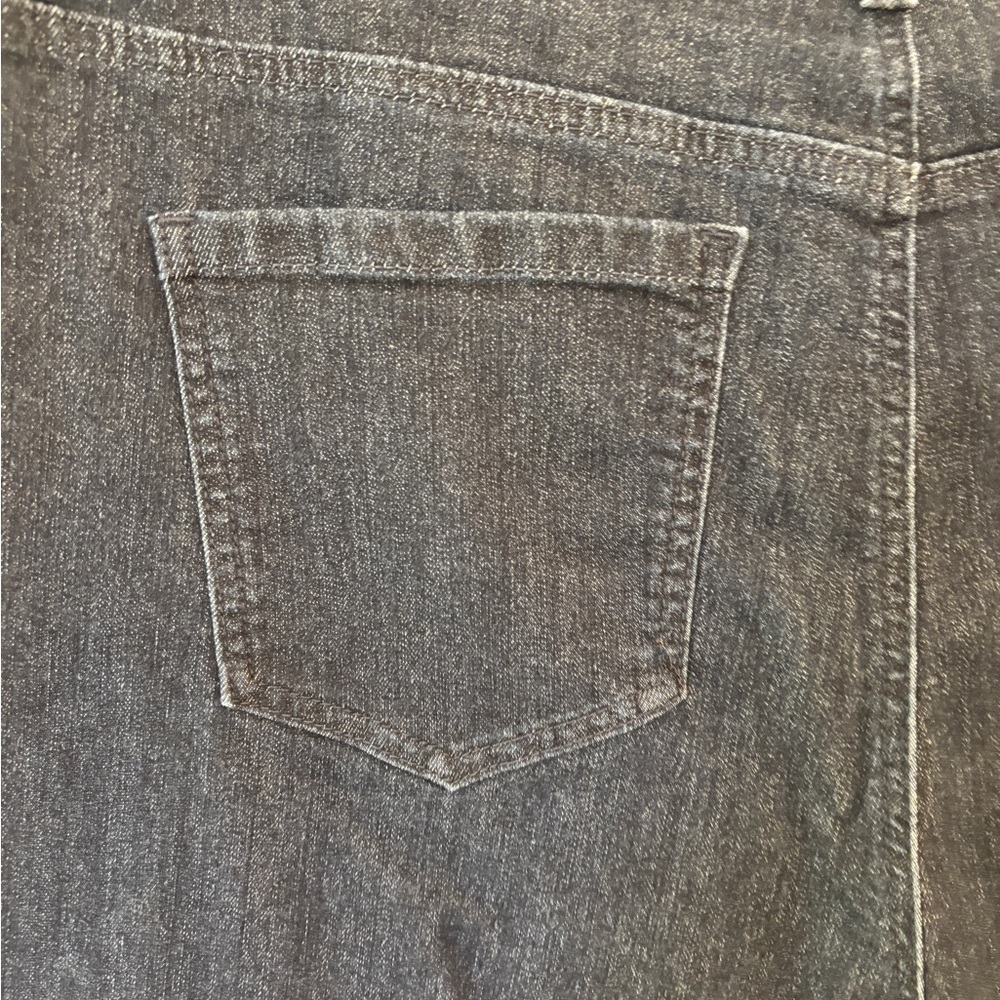 Gloria Vanderbilt Amanda Dark Blue Straight Leg Jeans Women’s Size 16 Tall Long - Picture 3 of 6